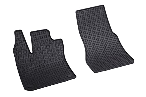 903881 Tappeti Auto Specifici Gomma Compatibili Con Smart For Two W453 Dal 2015-, Smart For Two Eq 2017- Inodore Colore Nero