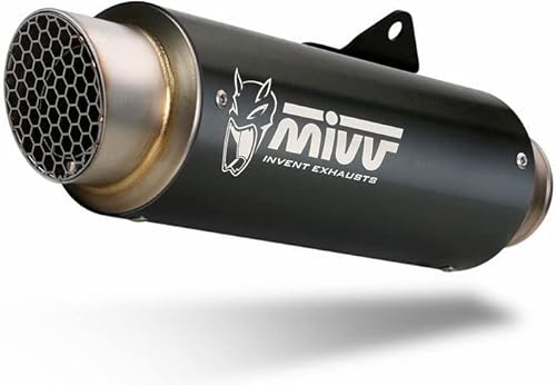 Scarico Slip-On Mivv Compatibile Con Ktm 390 Duke 2017 > 2020 / Rc 125 / 390 2017 > 2021 Gppro Nero