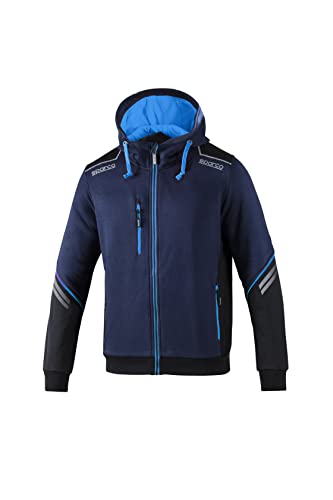 Sparco Felpa Con Cappuccio Uomo Tech Ndis Blu Marino