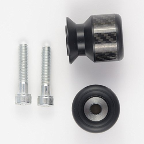 Coppia Nottolini Tamponi Moto Cavalletto Paratelaio Alzamoto Vite M 8 Carbonio