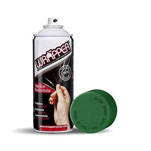 Wrapper Spray Vernici Rimovibili Tinte Ral, Verde Menta