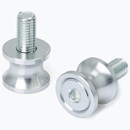 Coppia Supporti Cavalletto Moto Nottolini Accessori Alzamoto Vite M 10 Argento