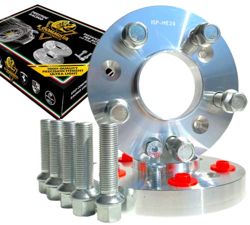 Igp 2 Distanziali Ruote 20 Mm Compatibili Con Audi Tt Tts Rs Type 8J 8S Coupe' Roadster Da Luglio 2006 Al 2023 + 10 Bulloni In Acciaio…