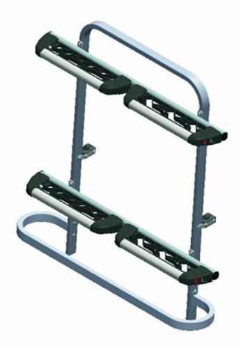 Fabbri Portatutto 6201965 Optional Exclusiv Ski&Board Trasforma Il Bici Delux In Portasci E Snowboard