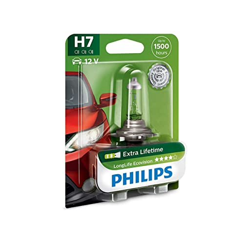Philips Automotive Lighting 872790036200 Philips 12972Llecob1-H7 Longlife Ecovision, Single Blister