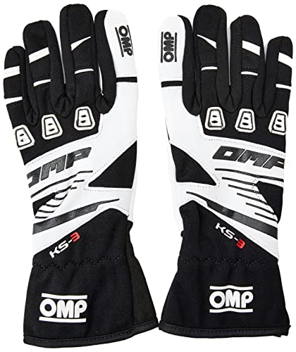 Omp Ompkk02743E076 X Xs Ks-3 Guanti My2018, Nero/Bianco, Xxs