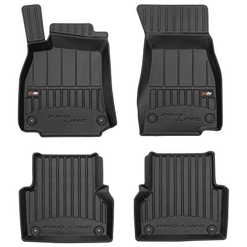 Frogum - Tappetini In Gomma Pro-Line 3D, Per Audi A6 (C8) 2018=>, 4 Pezzi, Nero