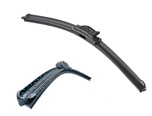 Spazzola Tergicristalli Anteriore 53 Cm Wiper Blade Flat Universale Con 10 Adattatori
