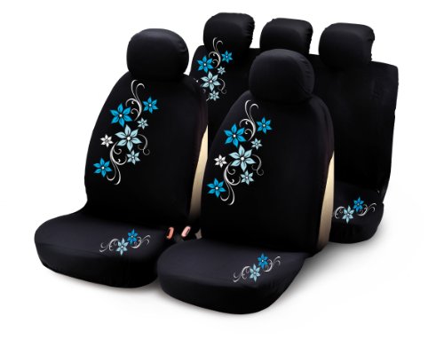 Bottari 29014 Set Completo Coprisedili Per Auto, Nero/Azzuro