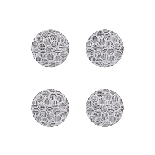 Quattroerre 5568 Adesivi Rifrangenti Cerchi Diamond Refractive Flat, Bianco, Set Di 4
