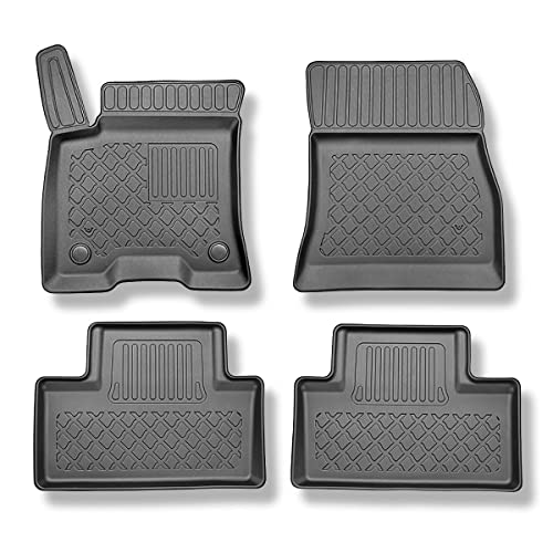 Mossa Tappetini Auto In Tpe Compatibili Con Mercedes-Benz Eqb X243 Suv (12.2021- ) - Tappeti Auto Neri - G