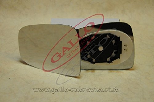Specchio Retrovisore Specchietto Esterno - Sinistro, Piastrato, Asferico, Cromato, Compatibile Con Hyundai Ix20 Dal 2010