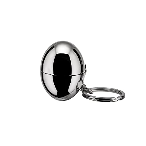 Alessi Fa07 Bon Bon Portachiavi/Portagettone, Acciaio Inossidabile 18/10, Lucido, Resina Termoplastica, Grigio (Argento), ‎8.51 X 4.19 X 3.3 Cm; 58.97