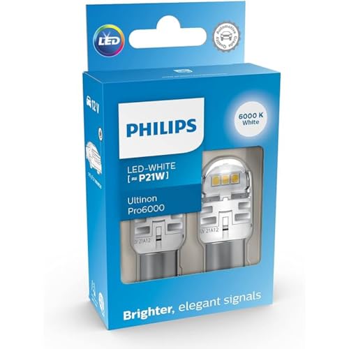 Philips Ultinon Pro6000 Led Lampadina Di Segnalazione Per Auto (P21W White)