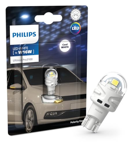 Philips Ultinon Pro3100 Led Lampadina Di Segnalazione Per Auto (W16W White)
