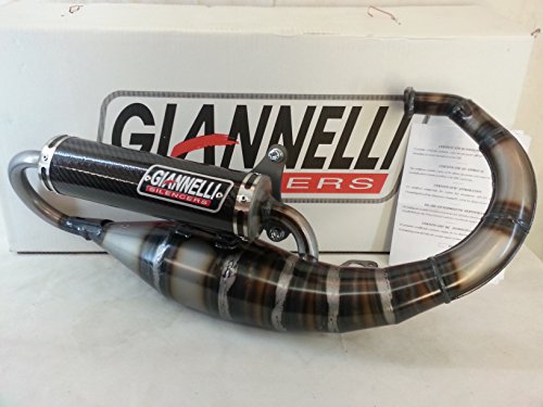 Giannelli Marmitta"Shot V4"Scooter Mot. Vertic. Fino Anno 2004 (Vers. Carter Basso) Omolog. Cee E13 0346 Silenziatore Carbonio
