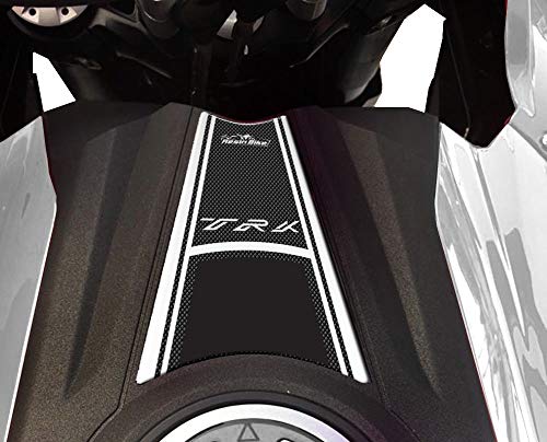 Resin Bike Adesivi Moto Compatibile Con Benelli Trk 502 2017-2020 E Trk 502 X 2018-2020 Bianco. Protezione Paraserbatoio Da Urti E Graffi. Adesivo 3D