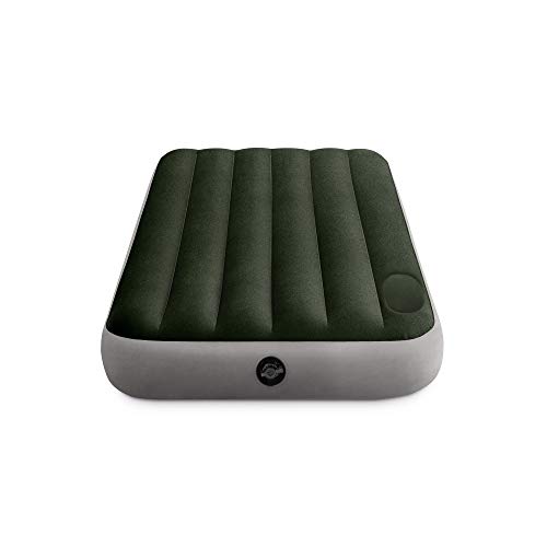 Intex 64761E Dura-Beam Standard Downy Materasso Ad Aria: Fiber-Tech – Twin Size – Pompa A Pedale Incorporata – Altezza Letto 25,4 Cm – Portata 136,1 K