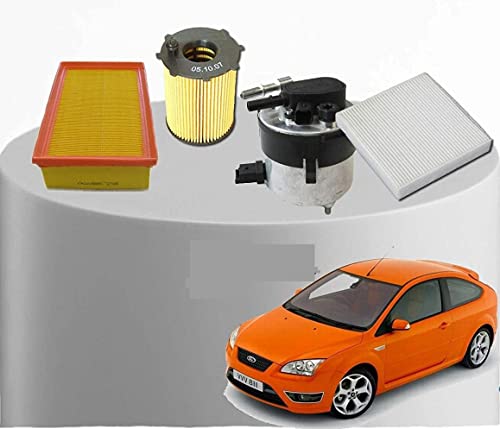 Kit Tagliando 4 Filtri Focus Ii 1.6 Tdci 66Kw 90Cv Dal 2006 -> 2007