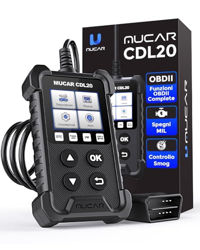 Mucar Cdl20 Diagnosi Auto Tutte Autodiagnosi Obd2/ Eobd Con Funzioni Obdii Odb2 Diagnostica In Italiano Del Motore Strumento Diagnostica Per Autoveico