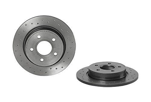 Brembo Xtra 08.A725.1X - Disco Freno Forato Posteriore, Set Di 2