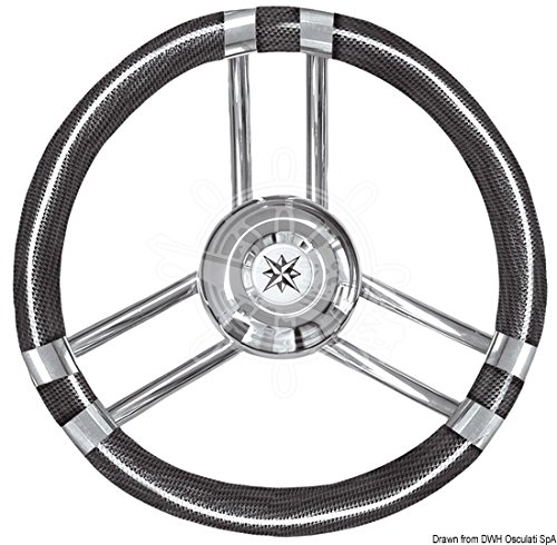 Osculati Volante C Inox/Carbonio 350 Mm