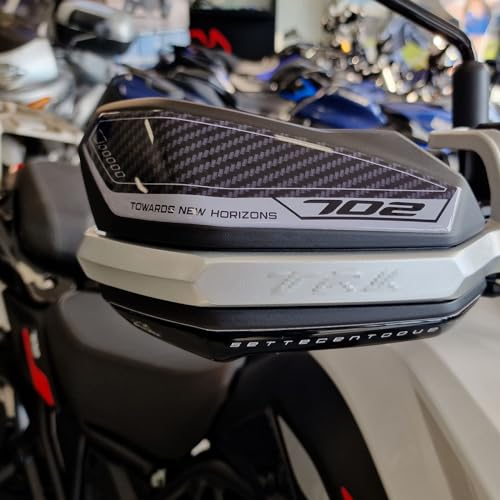Resin Bike Adesivi Moto Compatibile Con Benelli Trk 702 2023 Neutro. Protezione Moto Paramani Da Urti E Graffi. Adesivo 3D Resinato Made In Italy