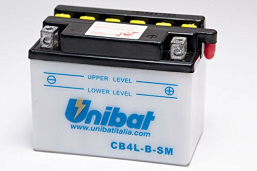 Batteria Moto Unibat 4Ah 12V Cb4Lbsm = Cb4L-B-Sm Batteria Moto E Scooter