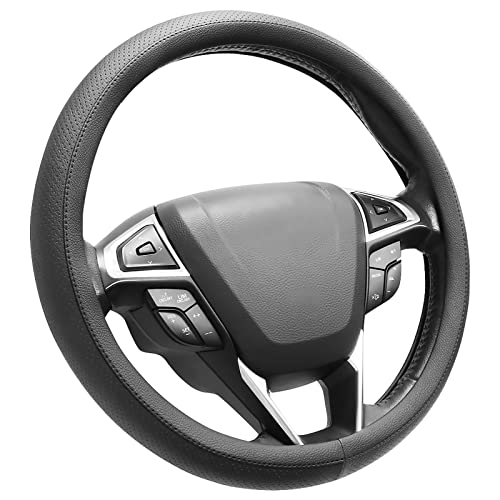 Seg Direct Coprivolante Per Auto Copertura Volante In Pelle Microfibra Nero 37-39Cm