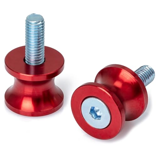 Coppia Supporti Cavalletto Moto Nottolini Accessori Alzamoto Vite M 12 Rosso
