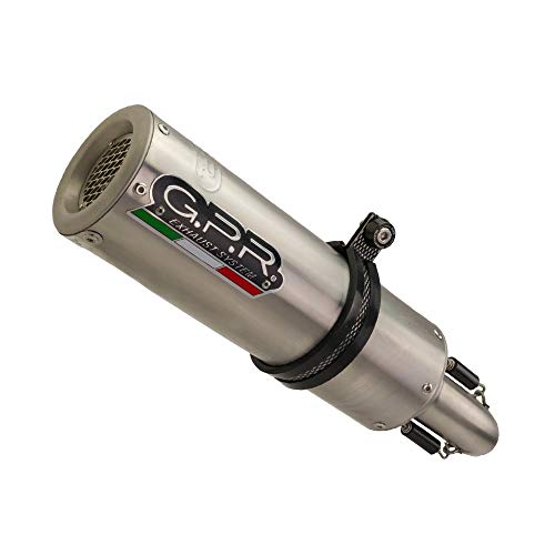Scarico Gpr Compatibile Con Cf Moto 650 Mt 2021-2023, M3 Inox, Terminale Di Scarico Omologato,Fornito Con Db Killer Estraibile,Catalizzatore E Collett
