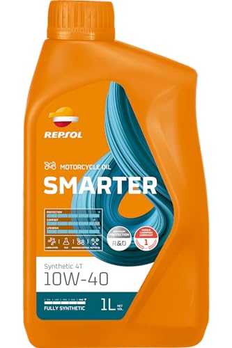 Repsol Smarter Synthetic 4T 10W-40 1 Litre Engine Lubricating Oil