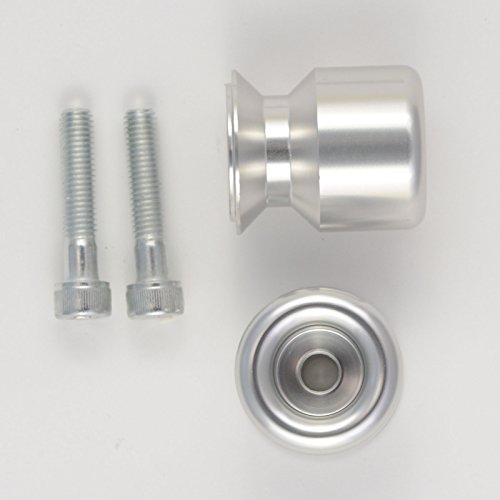 Coppia Supporti Cavalletto Tamponi Alzamoto Nottolini Moto Vite M 8 Argento