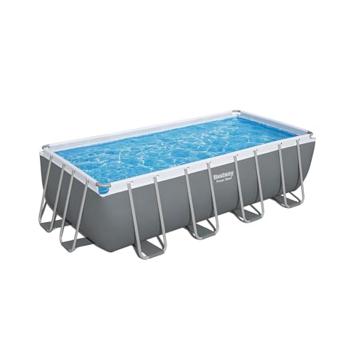 Bestway 56670-3 Piscina Rettangolare Fuori Terra Power Steel Da 488 X 244 X 122 Cm