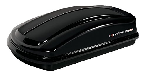 Nordrive N60002 Box 330, Box Da Tetto Per Auto In In Abs, 330 Litri - Nero Lucido