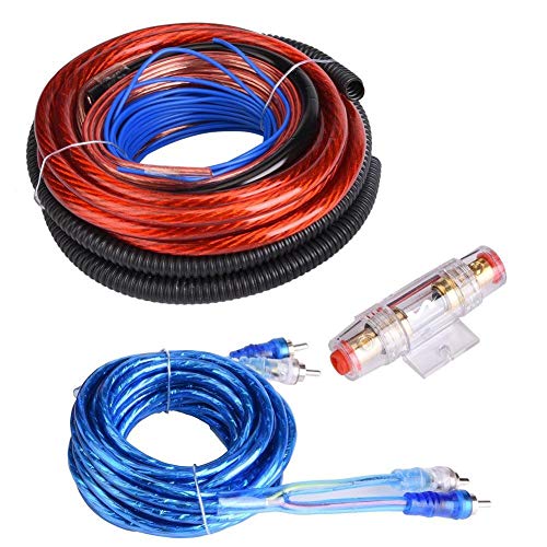 Kste Set Di Cavi Per Amplificatori Per Auto, 4Ga 2800W Kit Completo Audio Auto Audio Subwoofer Amplificatore Speaker Installazione Cavo Kit Fusibile S