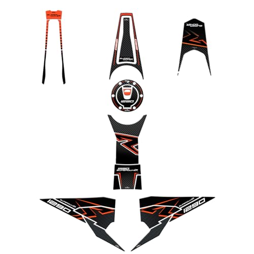 Resin Bike Kit Adesivi Moto Compatibile Con Ktm 1290 Super Duke R 2022-2023. Protezioni Moto Serbatoio Completa Da Urti E Graffi. Adesivi Resinati Con