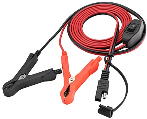 Aaotokk 16 Awg Sae Vers Extension De Pince Crocodile 12V Avec Interrupteur Câble À Action Brusque De Connexion/Déconnexion Rapide (2,4 M/7,8Pieds)