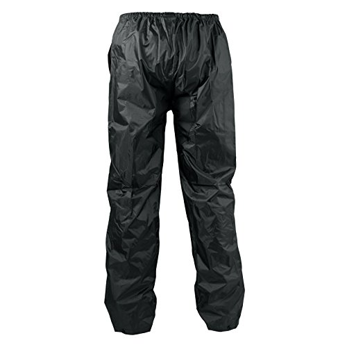 A-Pro Pantaloni Antipioggia Impermeabili Antiacqua Anti Vento Foderato Moto Nero Xl