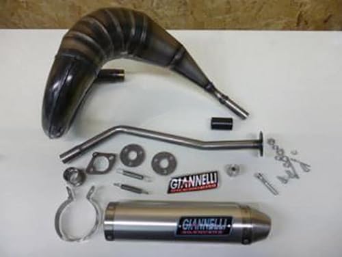Marmitta E Terminale Giannelli Derbi Senda 50 R Sm Xrace Xtreme 2009-2015