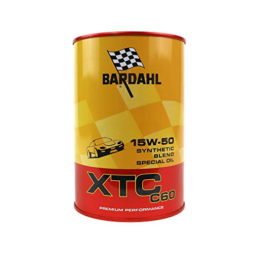 Bardahl Xtc C60 Sae 15W50 Lubrificanti Auto Olio Motore Benzina Diesel 1 Lt, Multicolore