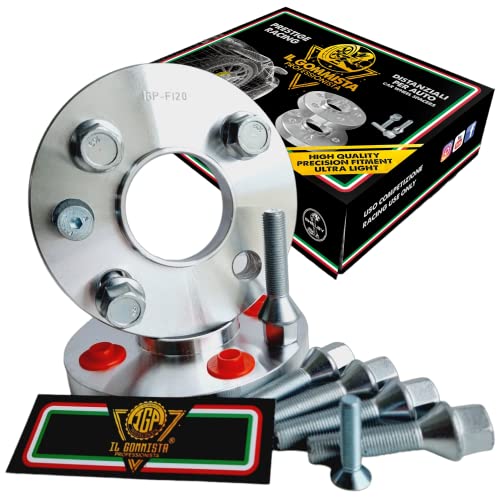 Igp 2 Distanziali Ruote 16 Mm Compatibili Con Peugeot 106 Dal 91 Al 2003-205 Dal 83 Al 1998-206 Dal 98 Al 2003-305 Dal 82 Al 1990 + Bulloni Conicillon