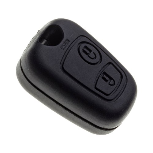 Jongo - Guscio Chiave Senza Lama Compatibile Con Peugeot 106, 206, 206+, 206 Sedan | Custodia Chiave Plip Macchina Telecomando 2 Pulsanti