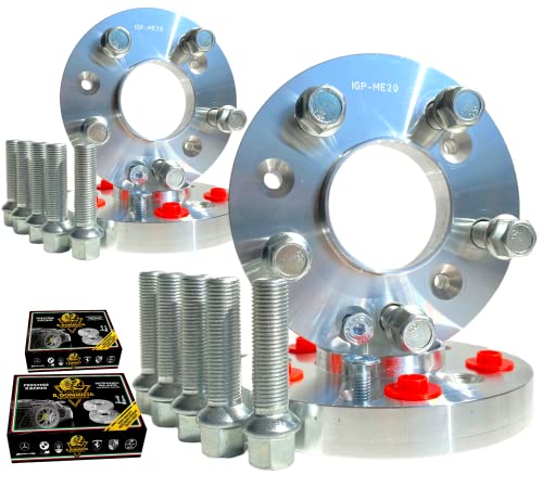 Igp 4 Distanziali Ruote 12 + 16 Mm Compatibili Con Audi A3 S3 Type Sportback 8V 8Va New 8Ya 8P 8P1 8Pa Dal 2003 Al 2024 + 20 Bulloni In Acciaio