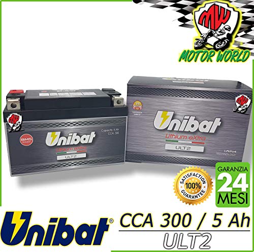 Ult2 Batteria Unibat Al Litio Cca 300 Garanzia 2 Anni Yt7B-Bs Yt9B-Bs Yt12B-Bs Yt14B-Bs Ytz10S-Bs Ytz12S-Bs Ytz14S-Bs Yb16Al-A2 Ytx9-Bs Ytx12-Bs Yt12A