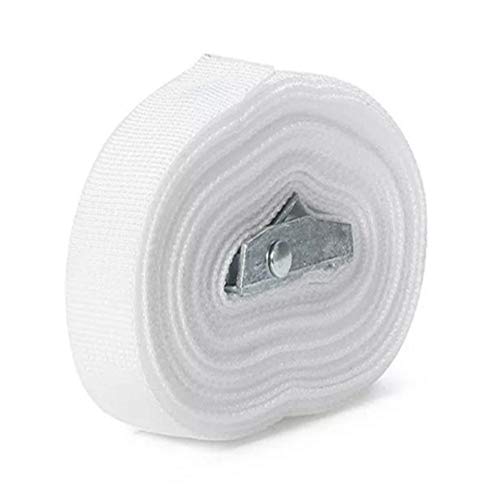 Alamor 200Cm Moto Lashing Cinghia Cargo Fibbia Cintura - Bianco
