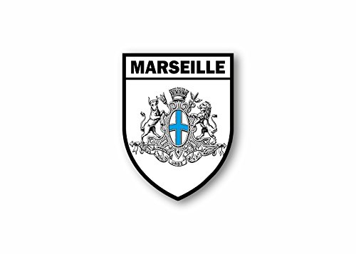 Sticker Adesivi Adesivo Bandiera Citta Marsiglia Francia