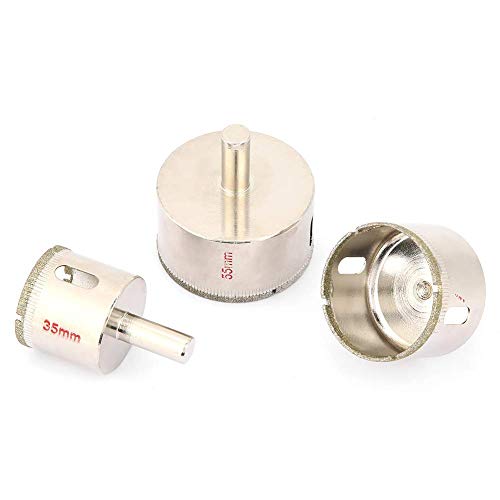 143 35Mm 45Mm 55Mm Diamond Hole Saw Tile Drill Drill Bit Frese Per Piastrelle, Rill Core Bit Per Piastrelle In Gres Porcellanato, Marmo, Vetro, Granit
