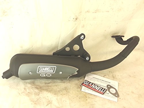 Giannelli Marmitta Scooter "Go" Malaguti F12 Phantom Aria/Liquido '94/01 Omologata Ceee13 0893 Vern. Nera