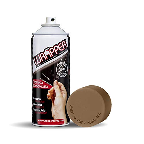 4R Quattroerre.It Wrapper Spray Vernici Rimovibili Tinta Mostarda
